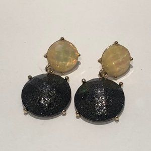 Costume Black and Gold Earrings